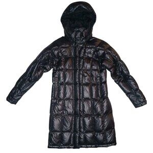 The North Face Womens Sm Petite Black 600 Fill Hooded Down Parka Puffer Jacket